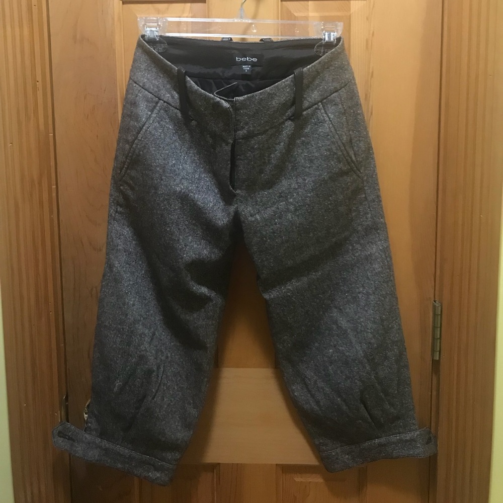 Bebe tweed capris